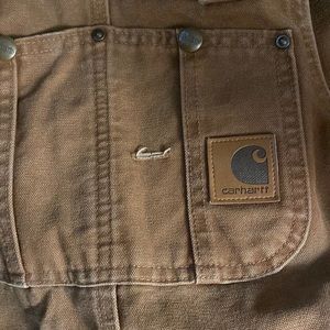 Mens lined carharrt bibs